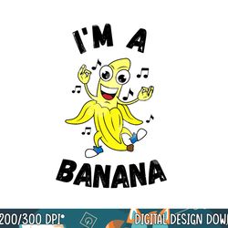 funny halloween i m a banana yellow cute costume png, sublimation copy
