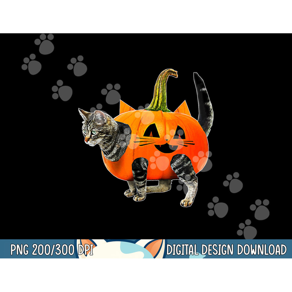 Funny Halloween Jack-O-Lantern Pumpkin Cat Shirt for Men png, sublimation copy.jpg