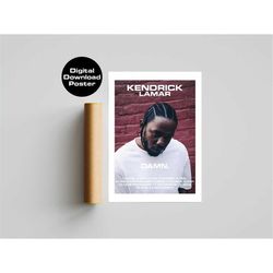 kendrick lamar 2017 album damn, digital printable poster wall art download