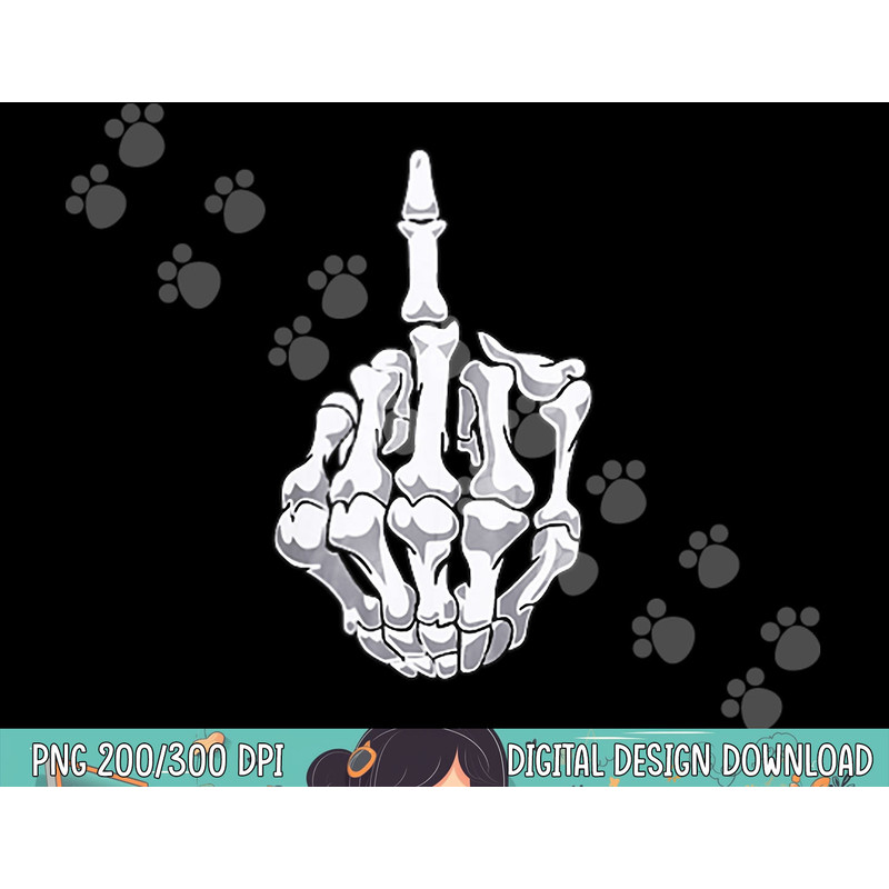 Funny Halloween Middle Finger Skeleton Hand Skull Adult Gift png, sublimation copy.jpg