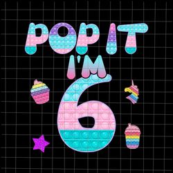 Pop It Im 5 Png, 5th Birthday Girl Pop It Unicorn Png, Girl Pop It Birthday Png, Birthday Girl Png, Pop It Png, Unicor P