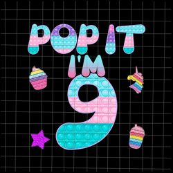 Pop It Im 6 Png, 6th Birthday Girl Pop It Unicorn Png, Girl Pop It Birthday Png, Birthday Girl Png, Pop It Png, Unicor P