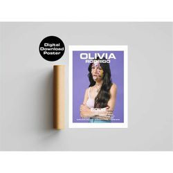 olivia rodrigo 2021 album sour, good 4 u, driver's license digital printable poster wall art download