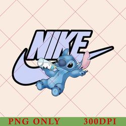 funny nike and stitch png, just do it later stitch logo nike png, nike matching, sport stitch png, disney stitich png