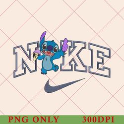 retro disney stitch nike png, just do it later stitch logo nike, nike matching, sport stitch png, disney stitch png