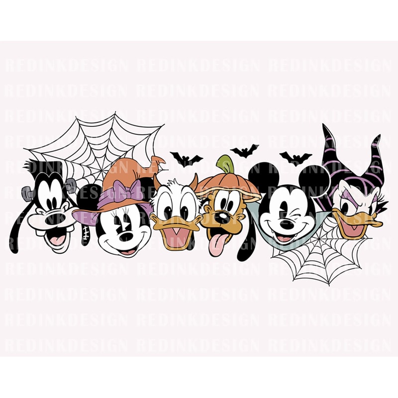 Halloween Mouse And Friends SVG, Halloween Svg, Spooky Svg, Trick Or Treat Svg, Bat Svg, Halloween Costume Svg, Spooky Svg Cut File - 1.jpg