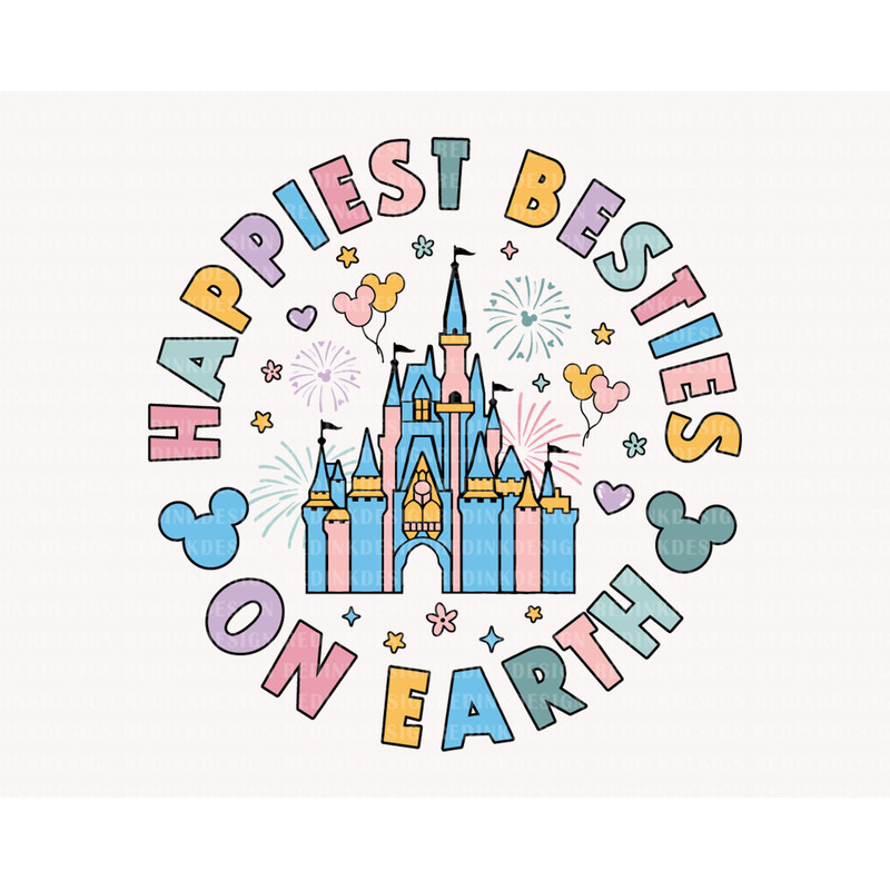 Happiest Besties On Earth Svg, Magical and Fabulous Svg, Family Vacation, Magical Castle Svg, Magical Kingdom Svg, Mouse Shirt Trip - 1.jpg