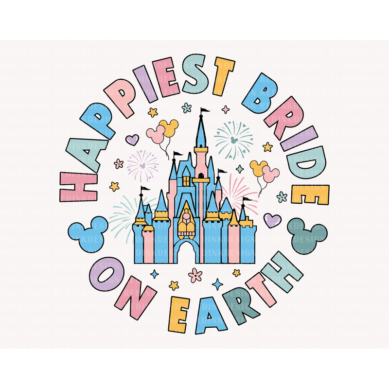 Happiest Bride On Earth Svg, Family Vacation Svg, Family Vacation, Magical Castle Svg, Magical Kingdom Svg, Mouse Shirt Trip Svg - 1.jpg