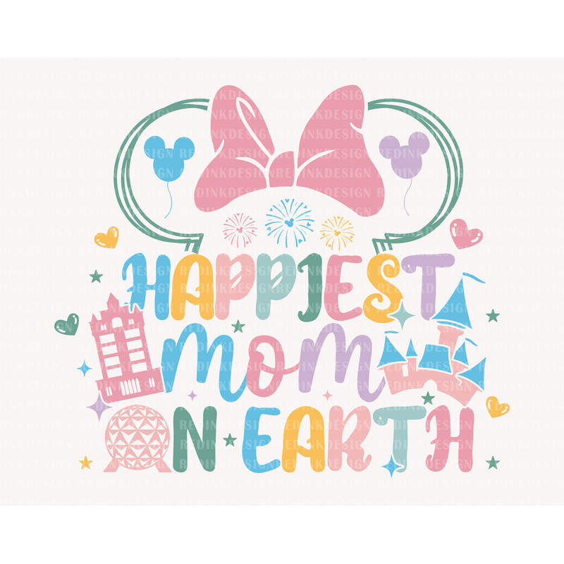 Happiest Mom On Earth Svg, Magical Castle Svg, Family Vacation Svg, Vacay Mode Svg, Magical Kingdom Svg, Family Trip Shirt, Digital Download - 1.jpg
