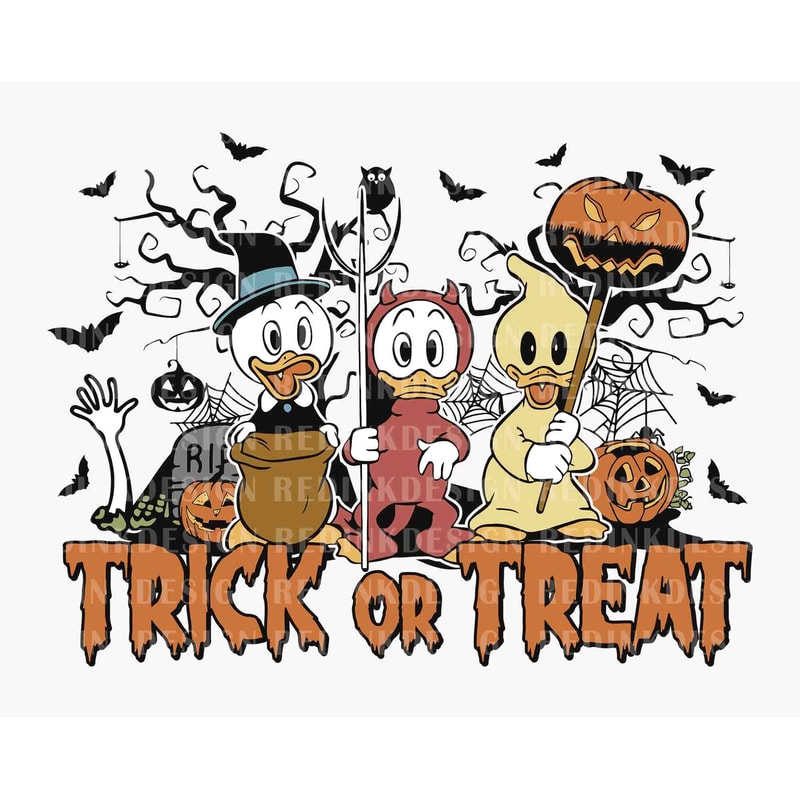Trick Or Treat Svg, Happy Halloween SVG, Halloween Duck Svg, Halloween Svg, Spooky Vibes Svg, Halloween Costume Svg, Halloween Shirt Svg - 1.jpg