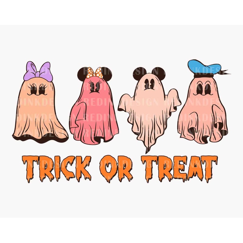 Trick Or Treat Svg, Happy Halloween SVG, Mouse Ghost Svg, Retro Halloween Svg, Halloween Masquerade, Spooky Vibes Svg, Halloween Costume Svg - 1.jpg