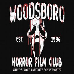 woodsboroo svg, horror halloween svg, horror film club svg, horror characters