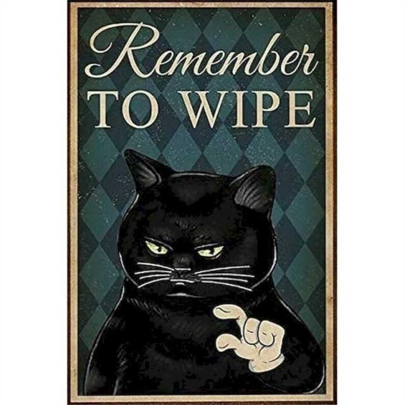 MR-1872023102521-paint-by-numbers-kits-remember-to-wipe-black-cat-canvas-poster-image-1.jpg