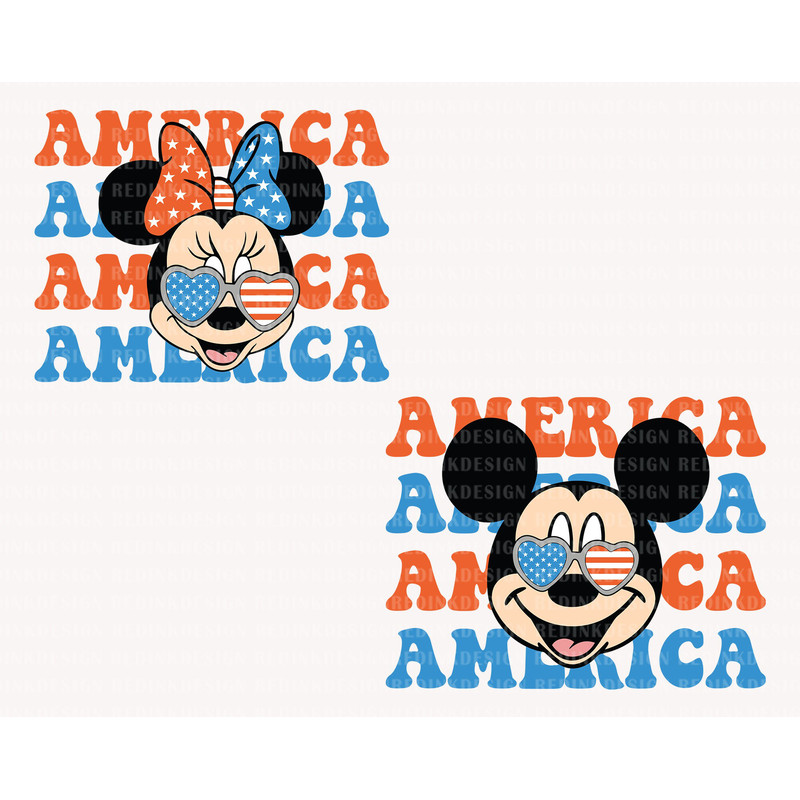 Bundle America Svg, Happy 4th of July Svg, July 4th Svg, America, American Flag Svg, Independence Day Svg, Mouse Head Svg, Digital Download - 1.jpg