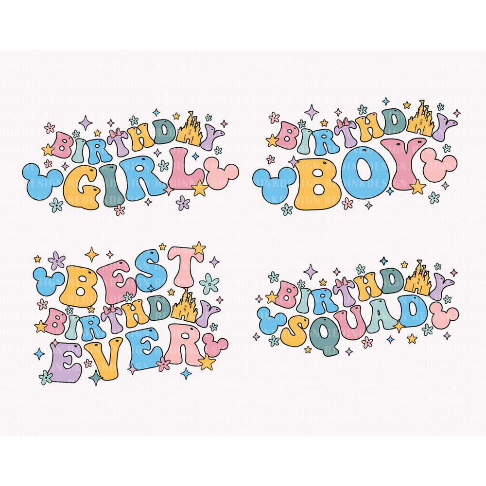 Birthday Svg Bundle, Birthday Girl Svg, Birthday Boy Svg, Birthday Squad Svg, Best Birthday Ever Svg, Magical Castle Svg, Birthday Shirt Svg - 1.jpg