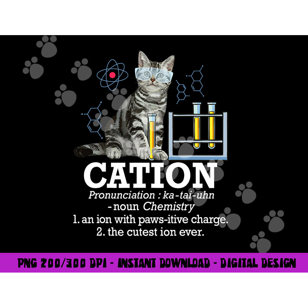 Cation - Funny Chemistry Humor Science Teacher Cat Pun png, sublimation copy.jpg
