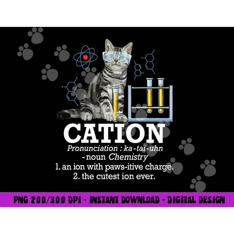 Cation - Funny Chemistry Humor Science Teacher Cat Pun png, sublimation copy.jpg