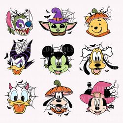halloween doodle svg, halloween svg, mouse and friend svg, ghost svg,