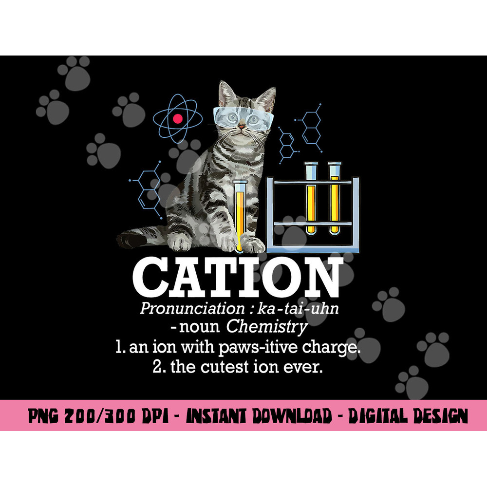Cation - Funny Chemistry Humor Science Teacher Cat Pun png, sublimation copy.jpg