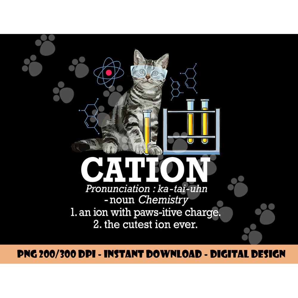Cation - Funny Chemistry Humor Science Teacher Cat Pun png, sublimation copy.jpg