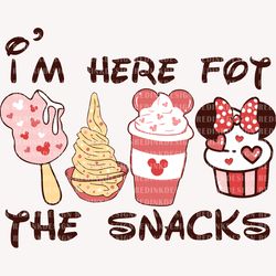 im here for the snack svg, drink and food svg, funny valentines, valen