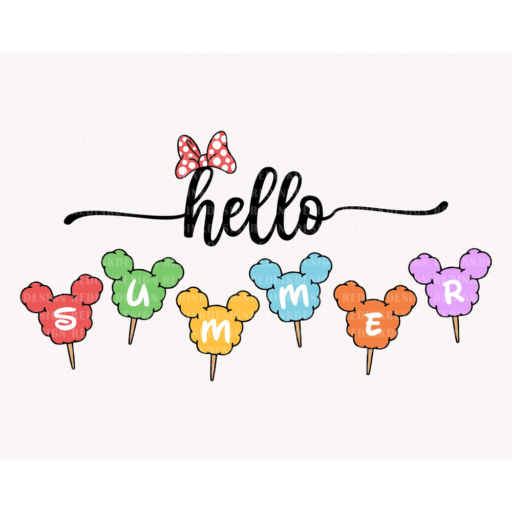Retro Hello Summer Svg, Summer Vibes Svg, Summer Vacation Svg, Family Trip Svg, Magical Kingdom Svg, Mouse Head Svg, Family Trip Shirt Svg - 1.jpg