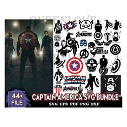 44 Files Captain Marvel Svg Bundle, Avengers Svg