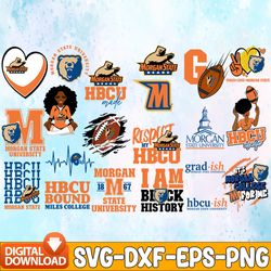 bundle 21 files morgan state football team svg, morgan state svg, hbcu team svg, mega bundle, designs, cricut, cutting f