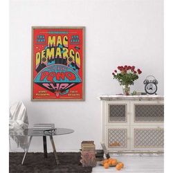 mac demarco vintage sci fi psychedelic style 2020 australian gig concert music tour poster wall art, 5 sizes available!