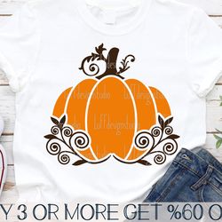 Pumpkin SVG, Fall SVG, Swirly Pumpkin SVG, Halloween Svg, Thanksgiving, Tree Branches, Png, Files for Cricut, Sublimatio