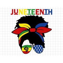 black women messy bun juneteenth july 4th svg, juneteenth 1865, freedom day svg, africa svg, independence day, african