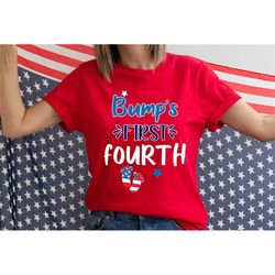 bump's first fourth shirt, pregnancy announcement shirt, independence day shirt, 4th of july pregnancy reveal tee, 4th o