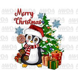 penguin merry christmas png sublimation design, cute penguin png, penguin clipart,christmas penguin png,merry christmas