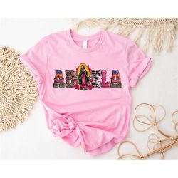 abuela shirt, our lady of guadalupe t-shirt, regalos para abuela, mexican latina grandma announcement ,virgin mary hoodi