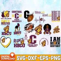 bundle 20 files central state university football team svg, central state university svg, hbcu team svg, mega bundle, de