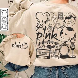 pink doodle art shirt, 2 side vintage pink trustfall merch album lyrics sweatshirt hoodie, retro pink tour 2023 da1505dt