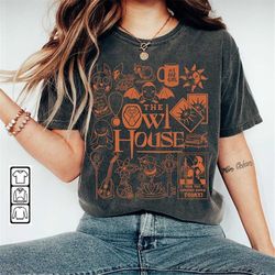 the owl house doodle art shirt, vintage the owl house movie tv print art tattoo sweatshirt hoodie the owl house 2023 v1