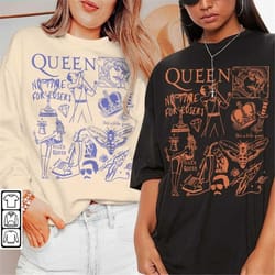 queen doodle art shirt, vintage queen lyric tattoo design art tour concert 2023 v1 da3105dt