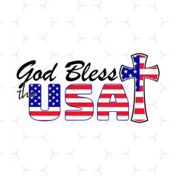 god bless the usa svg, independence day svg, god bless svg, patriotic svg, usa cross svg, 4th of july png, usa svg, usa