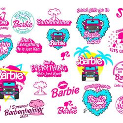 barbie png bundle, come on barbie lets go party png doll png, barbie best