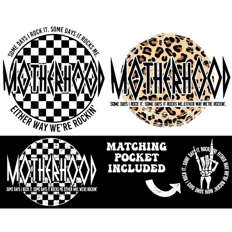Motherhood some days I rock it some days it rocks me Png, Motherhood Sublimation Design - 1.jpg