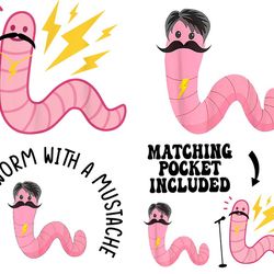 worm with a mustache png, youre a worm with a mustache png, worm with a music