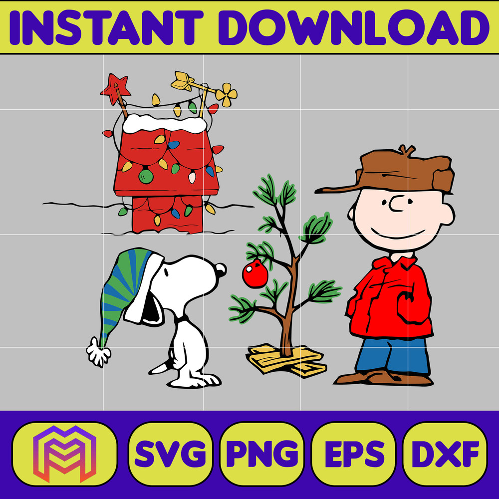 Snoopy Christmas Svg, Peanuts, SVG file, Instant Download, Cricut Cut File, Digital File (12).jpg