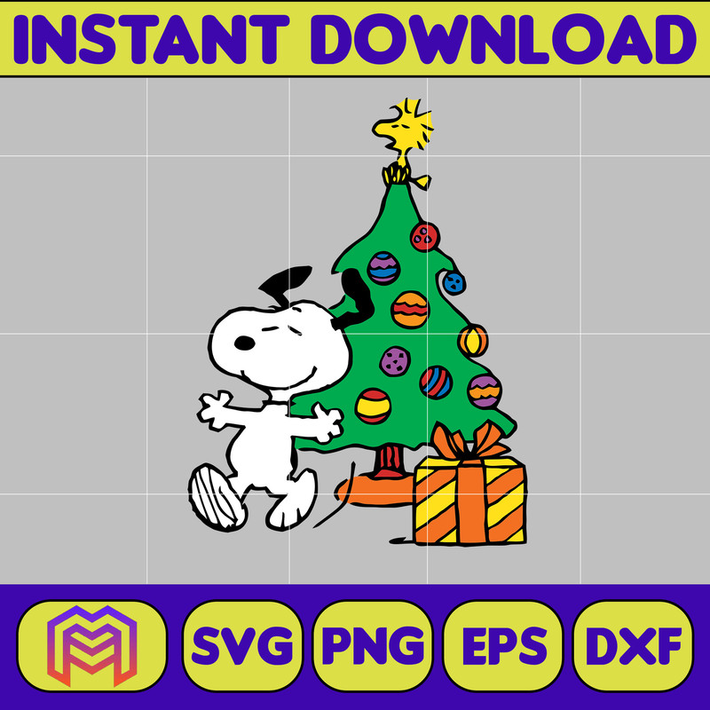 Snoopy Christmas Svg, Peanuts, SVG file, Instant Download, Cricut Cut File, Digital File (15).jpg