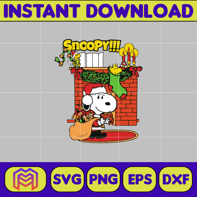 Snoopy Christmas Svg, Peanuts, SVG file, Instant Download, Cricut Cut File, Digital File (17).jpg