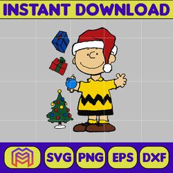snoopy christmas svg, peanuts, svg file, instant download, cricut cut file, digital file (19)