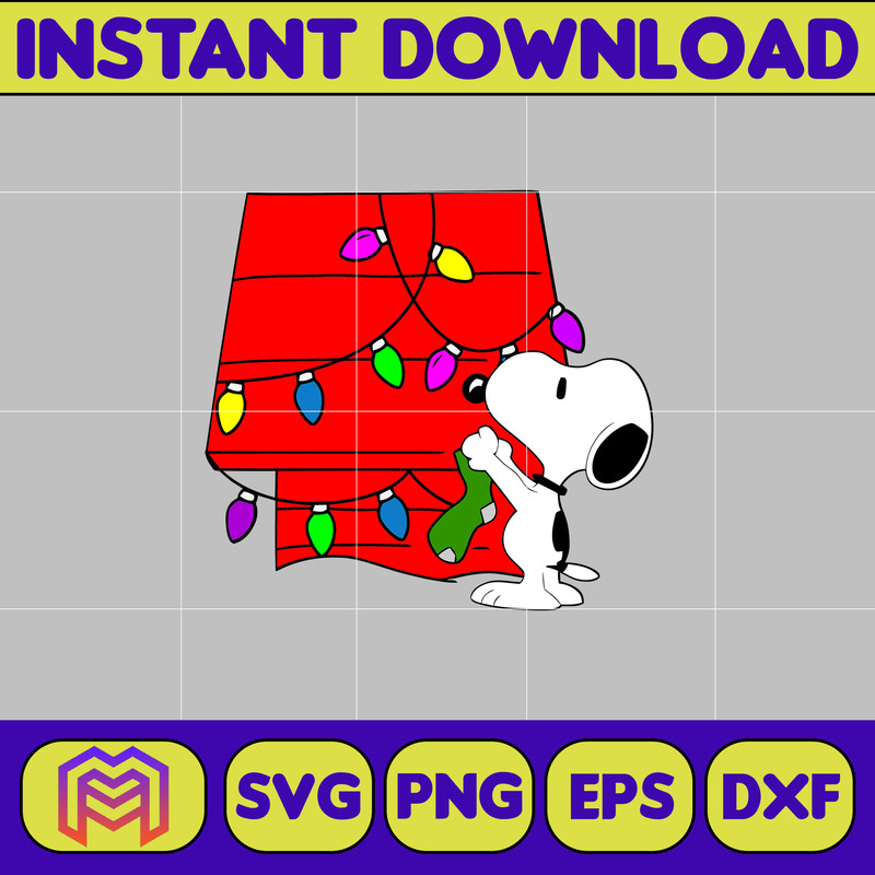 Snoopy Christmas Svg, Peanuts, SVG file, Instant Download, Cricut Cut File, Digital File (2).jpg