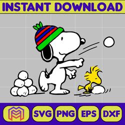 snoopy christmas svg, peanuts, svg file, instant download, cricut cut file, digital file (21)