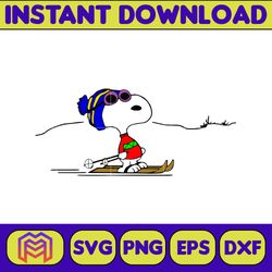 snoopy christmas svg, peanuts, svg file, instant download, cricut cut file, digital file (22)