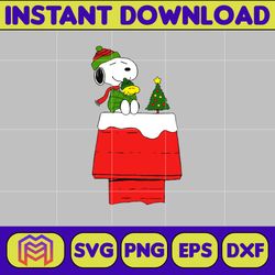 snoopy christmas svg, peanuts, svg file, instant download, cricut cut file, digital file (23)